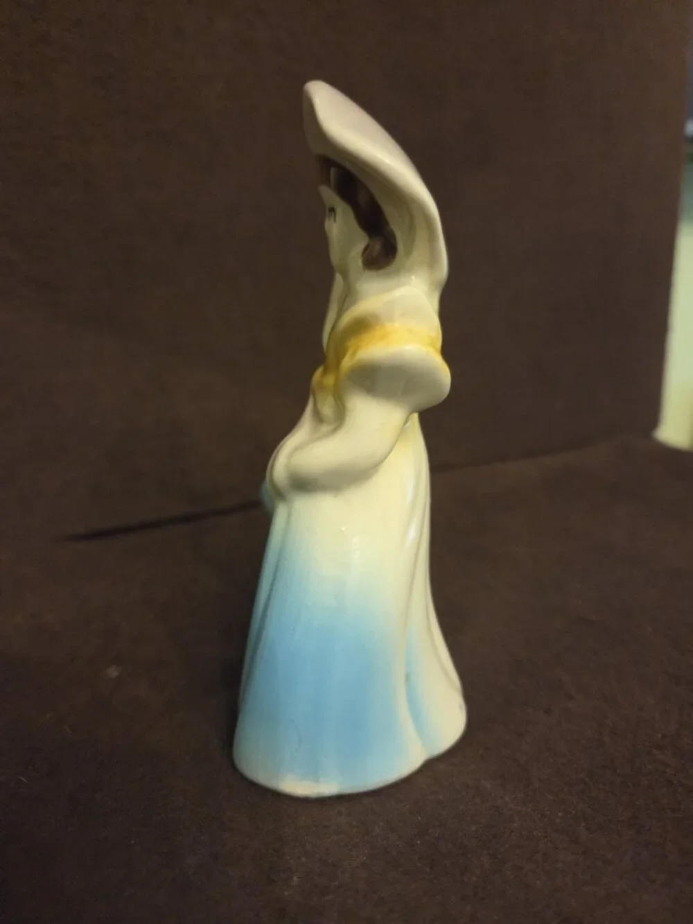Vintage Shawnee Southern Belle Planter Figurine Blue Dress